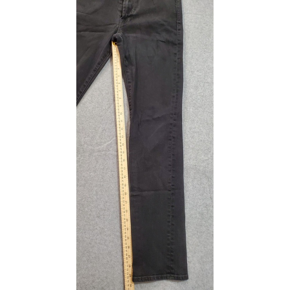 7 For All Mankind Women's Jeans Size 29 Slimmy Black Denim Cotton/Spandex Blend - Picture 4 of 7